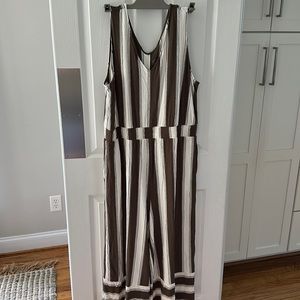 LOFT beach jumpsuit, jersey knit